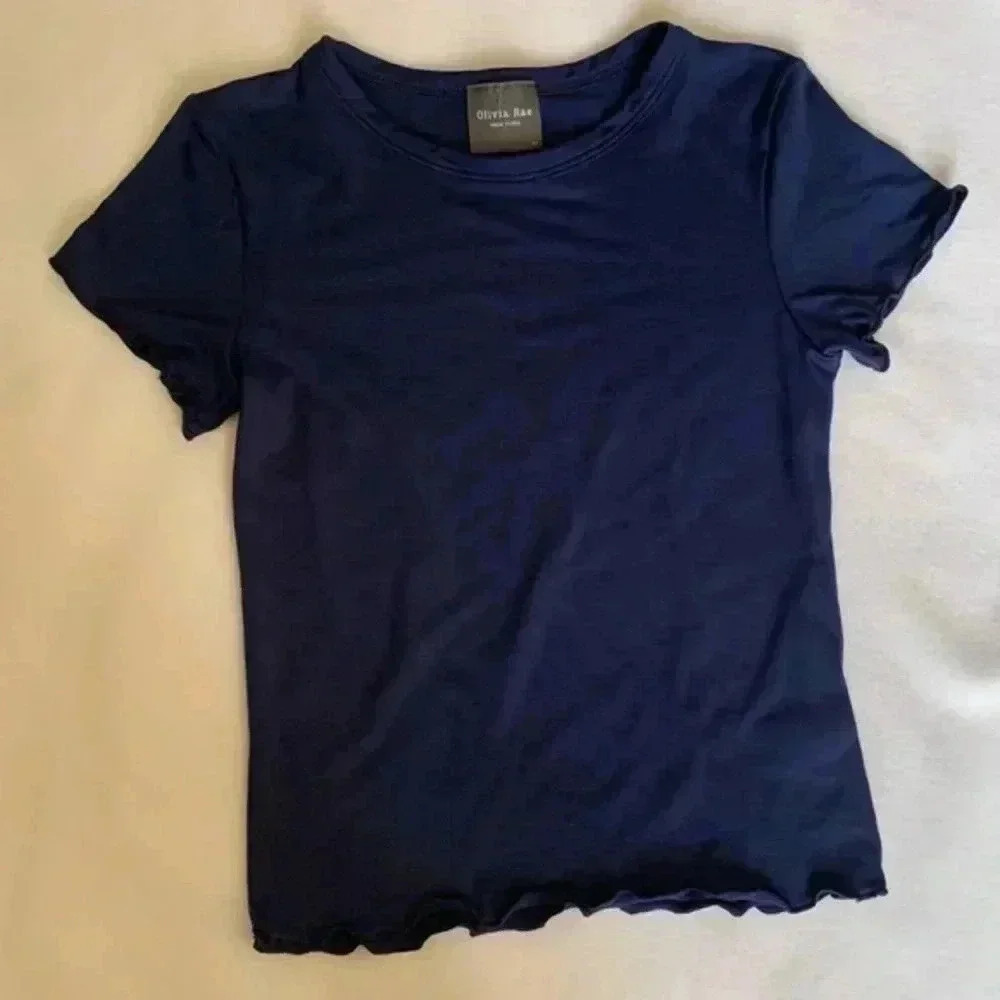Olivia Rae Navy Blue Shirt